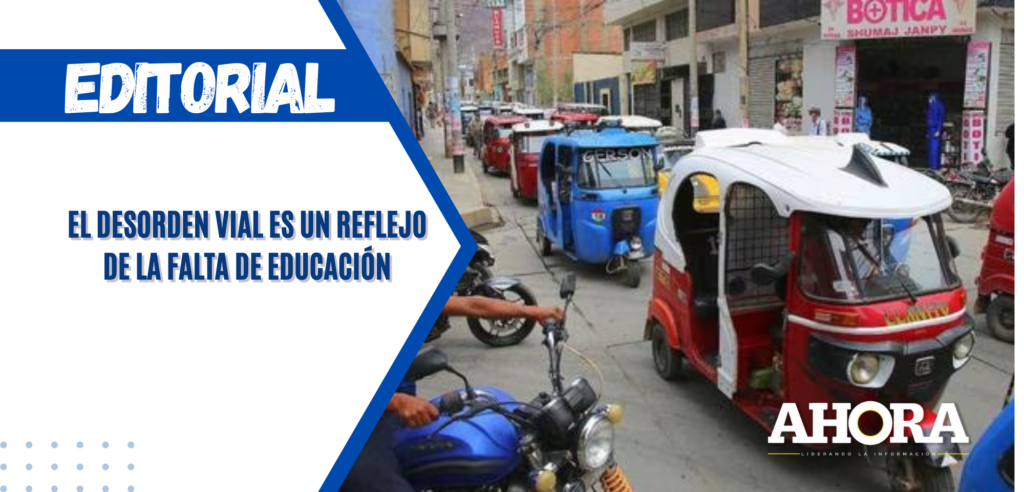 El desorden vial es un reflejo de la falta de educación