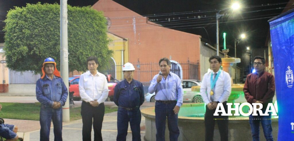Electrocentro inaugura luminarias led en parque Cartagena y Plazuela San Cristóbal