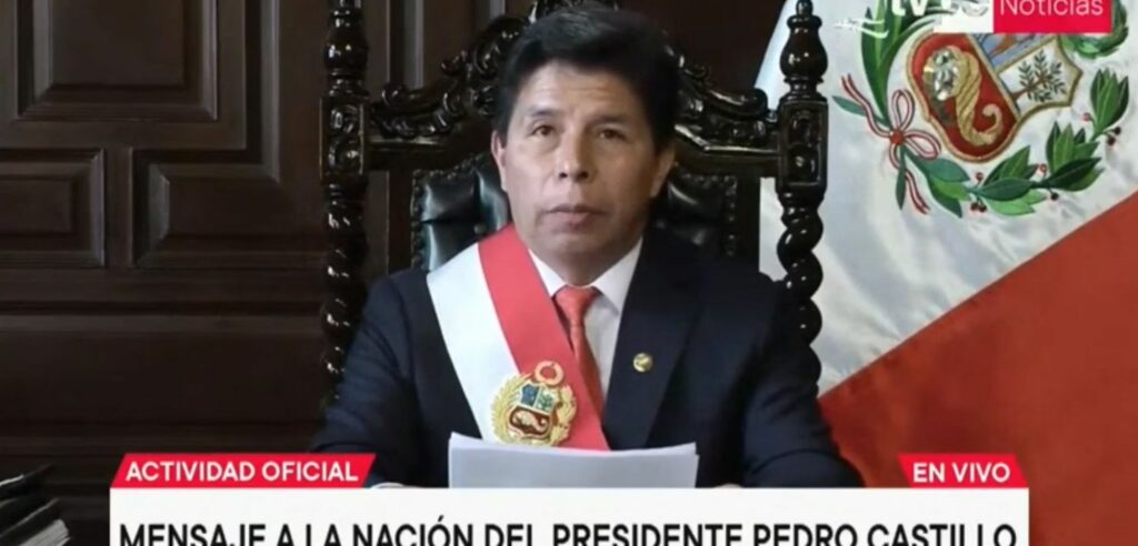 Admiten recurso de amparo para anular vacancia presidencial de Pedro Castillo