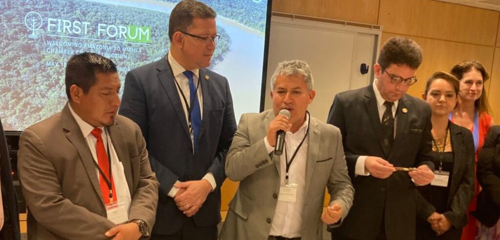 Antonio Pulgar realiza el lanzamiento de la ExpoAmazónica 2023 en Miami