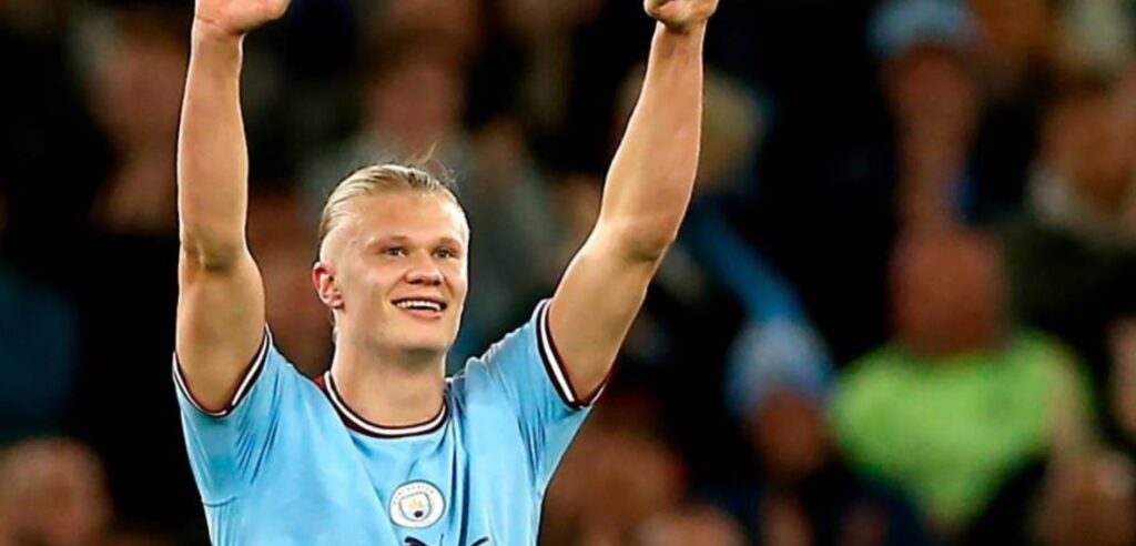 Haaland bate récord de goles por temporada en la Premier League