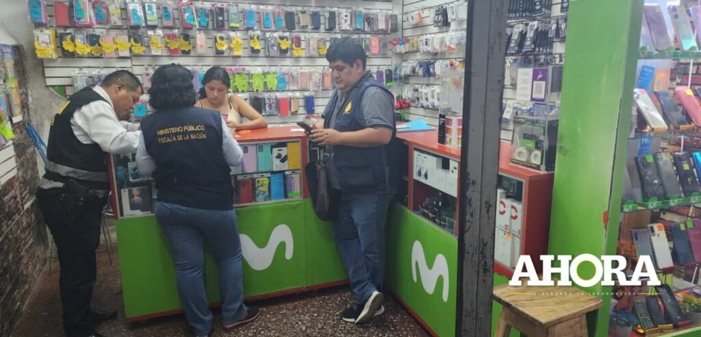 Fiscalía y PNP realizaron operativo para erradicar venta de celulares robados