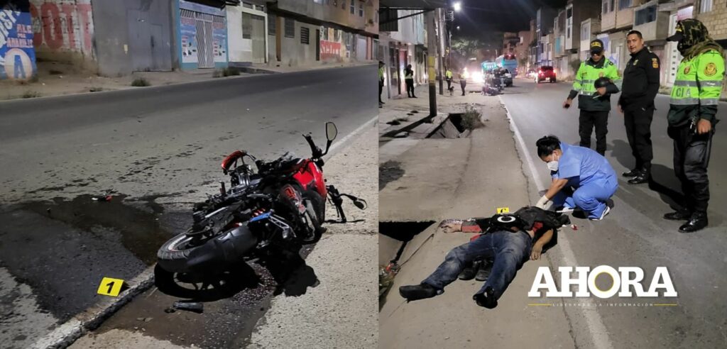 Un muerto y un herido dejó accidente de motocicleta en paradero 14 de Amarilis