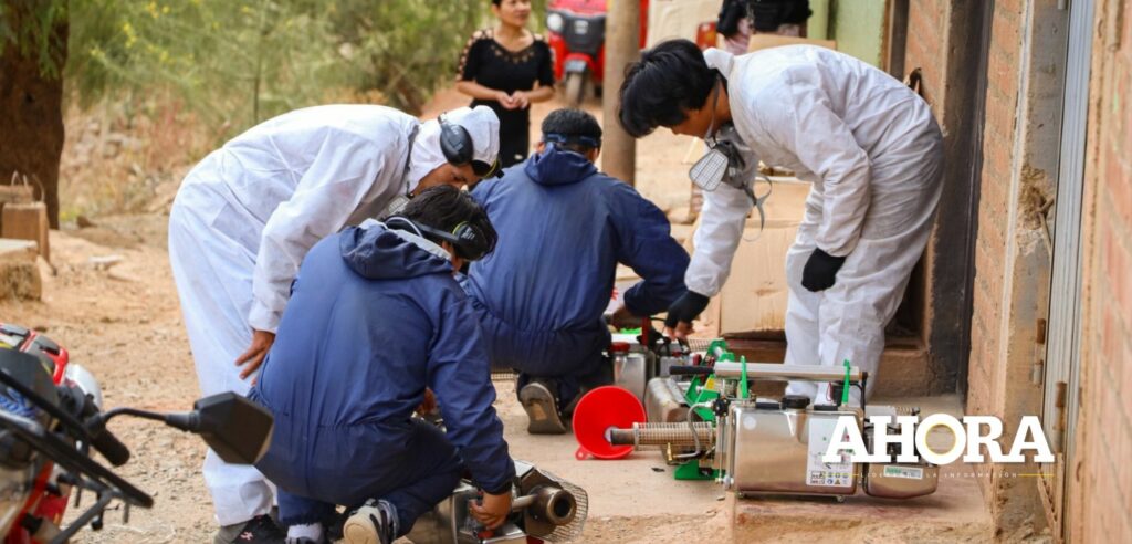 Gorehco realizó fumigación en el sector 4 del asentamiento San Luis de Amarilis