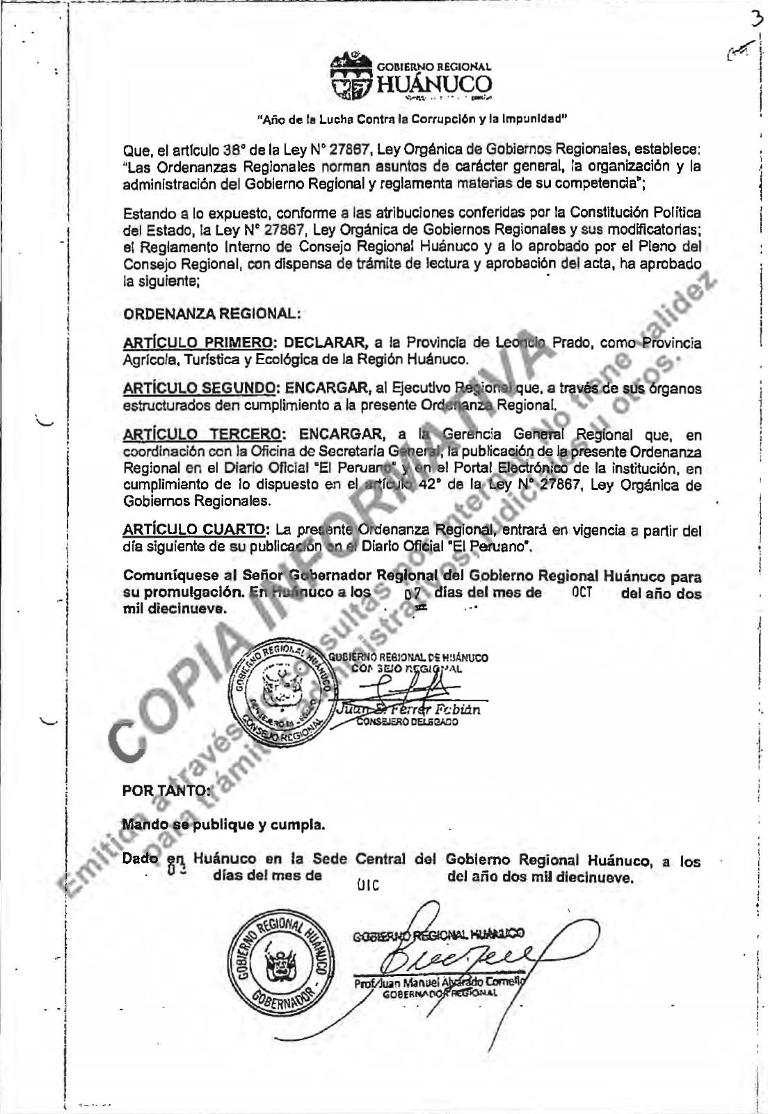 Declaran Area Restringida Para Actividades Mineras En Santo Domingo De Anda