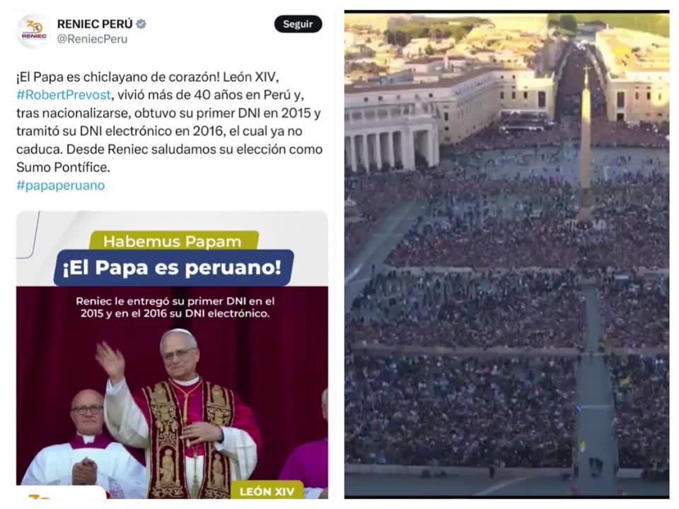 Reniec Papa Leon Xiv Peru