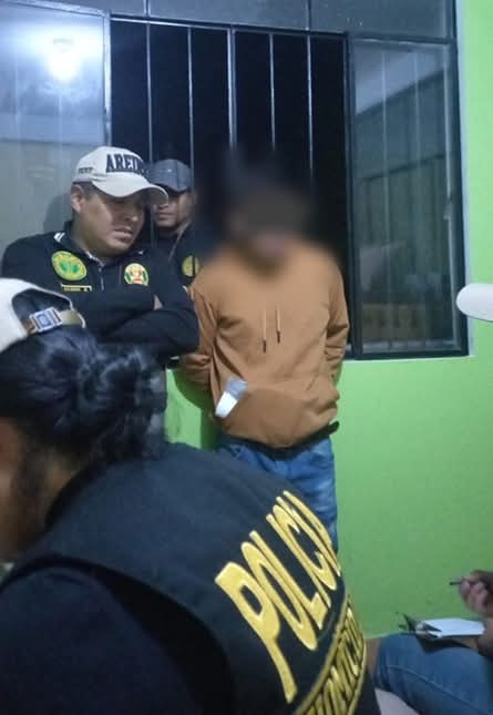 Capturan A Presunto Extorsionador Que Habria Hostigado A Ciudadano De La Union Desde Vivienda En Cayhuayna