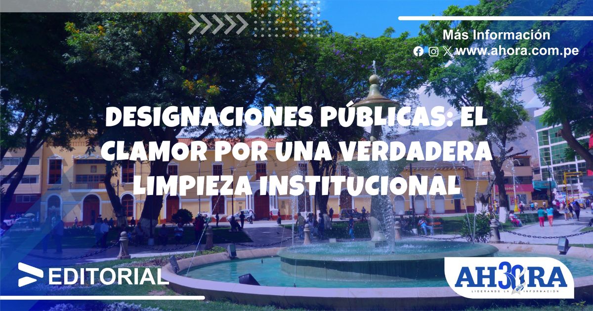 Designaciones Publicas El Clamor Por Una Verdadera Limpieza Institucional