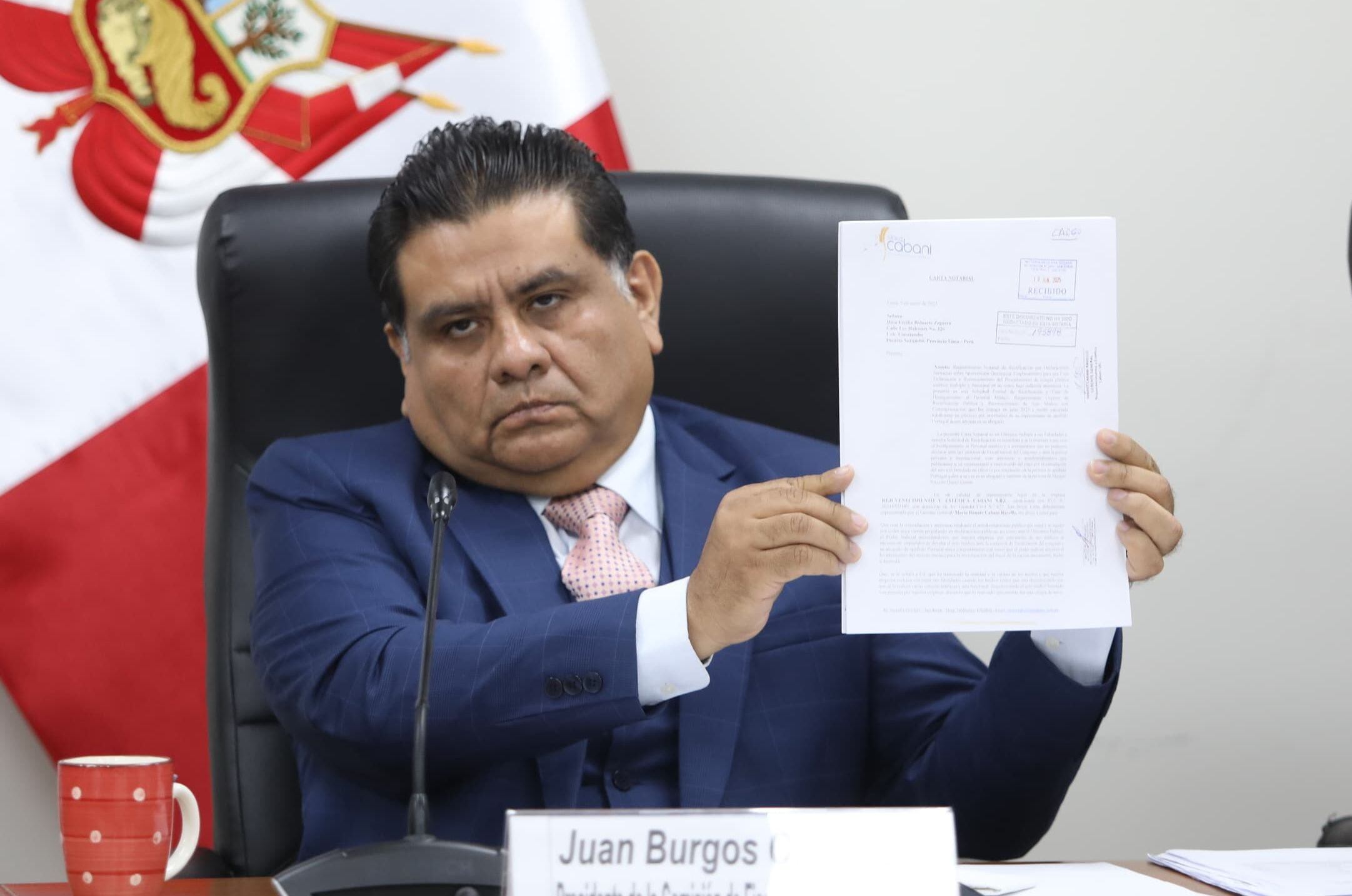 Juan Burgos Yo Voy A Presentar La Mocion De Vacancia Voy A Buscar Las Firmas
