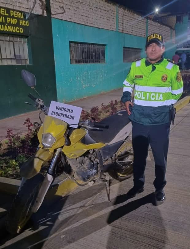 Motocicleta Con Requisitoria Por Hurto Es Hallada En Via Publica De Pillco Marca