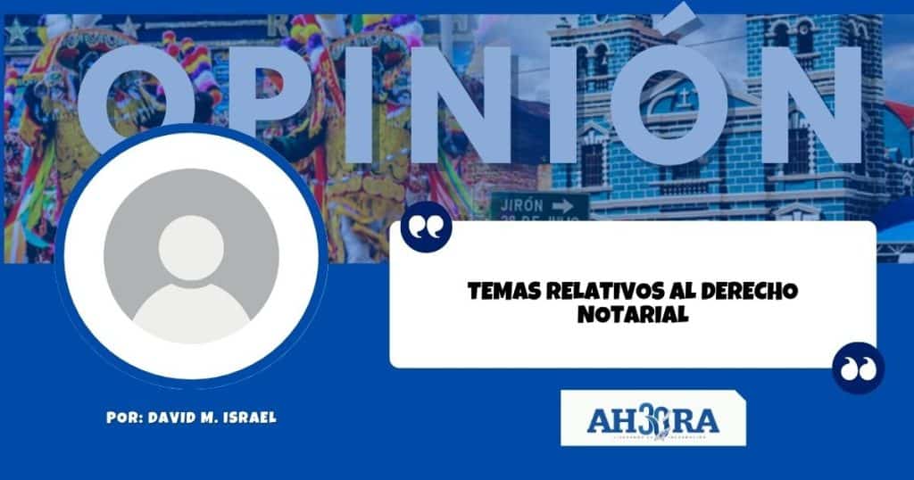 Temas Relativos Al Derecho Notarial