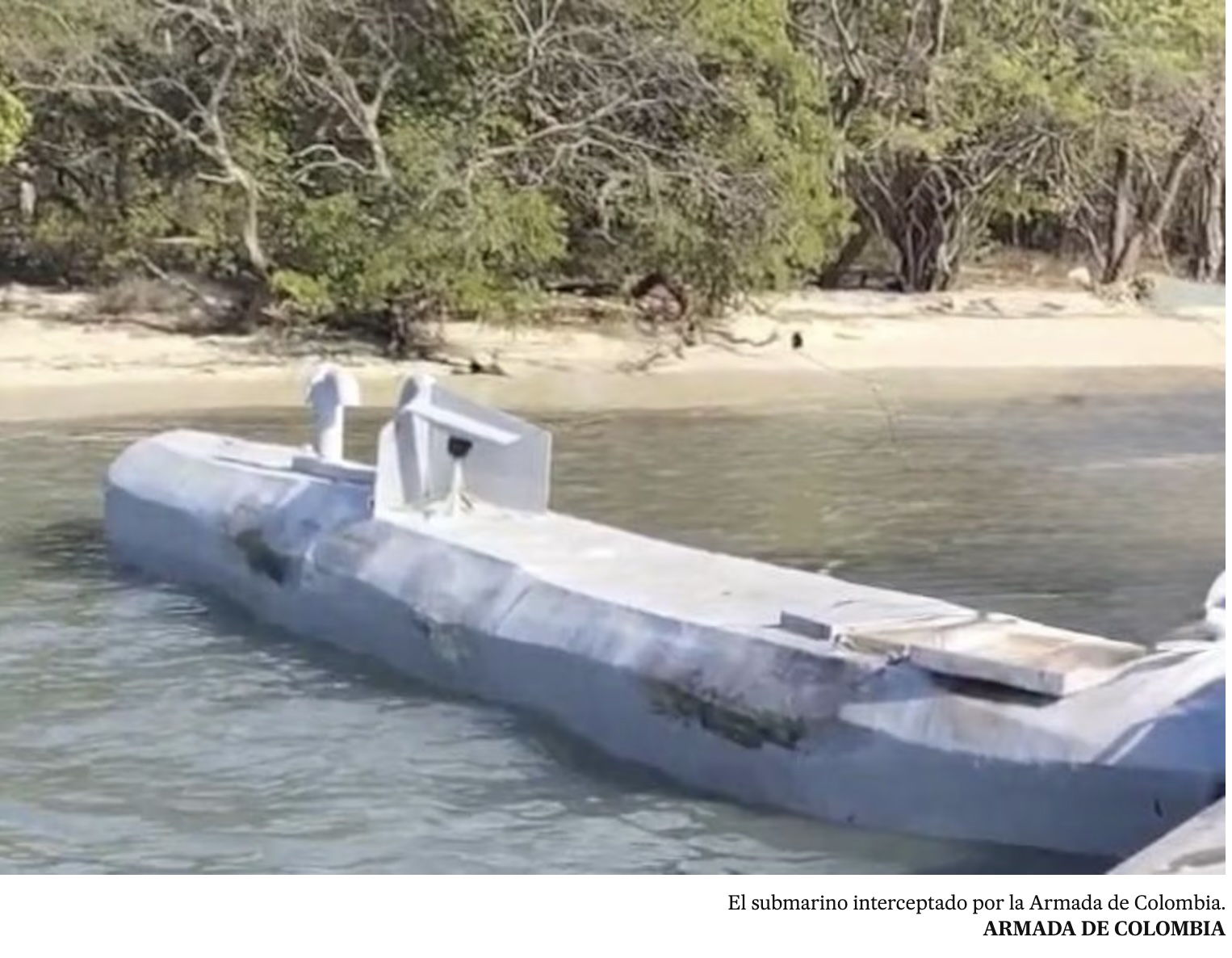 Interceptan Narcosubmarino A Control Remoto En El Caribe Colombiano