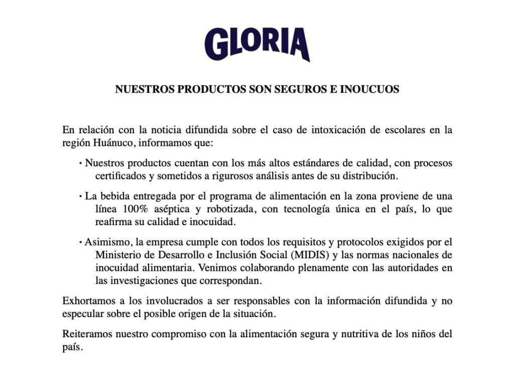 Según Barrera, los escolares también consumieron pan con queso preparado localmente, un alimento con vida útil de apenas 24 horas.